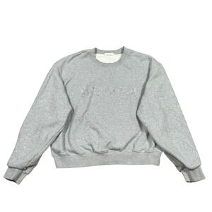 Good‎ American Gray Cotton Capricorn Rhinestone Zodiac Sweatshirt Size 3 - L